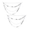 Melrose Jewel Bead and Chain Link Garland (Set of 2)