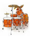 Axe Heaven Vistalite Transparent Amber Led Zeppelin Miniature Drum Set - New Open Box