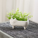 Melrose Ceramic Cat Planter (Set of 2)