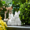 Melrose Ceramic Mini Garden Bunny Couple (Set of 4)