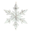 Melrose White Washed Wooden Snowflake Ornament (Set of 6)