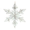 Melrose White Washed Wooden Snowflake Ornament (Set of 6)