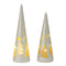 Melrose LED Frosted Glass Tree Decor (Set of 2)