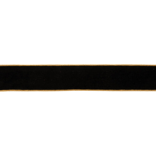 Melrose Black Wired Ribbon (Set of 2)