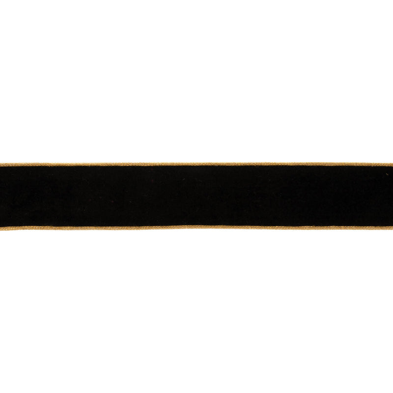 Melrose Black Wired Ribbon (Set of 2)