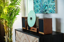 Fuse Audio GLD Vertical Vinyl Record Player with Speakers – Gold