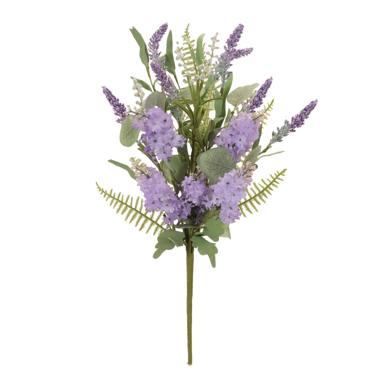 Melrose Mixed Lavender Floral Bush (Set of 2)
