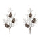 Melrose Iced Pinecone Twig Branch (Set of 2)