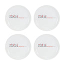 Melrose Stoneware Three French Hens Holiday Plate (Set of 4)