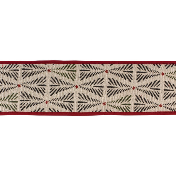 Melrose Rustic Holiday Pine Ribbon 4" x 5 yds.