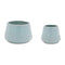 Melrose Ceramic Starburst Pattern Planter Set of 2 Planter, Ceramic