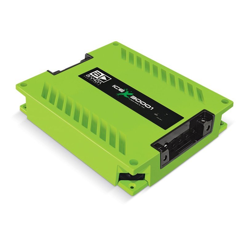 Banda ICEX3000.1GREEN 3000W RMS 1ch 1Ω Green Amplifier Boost Audio Mono Bass HPF