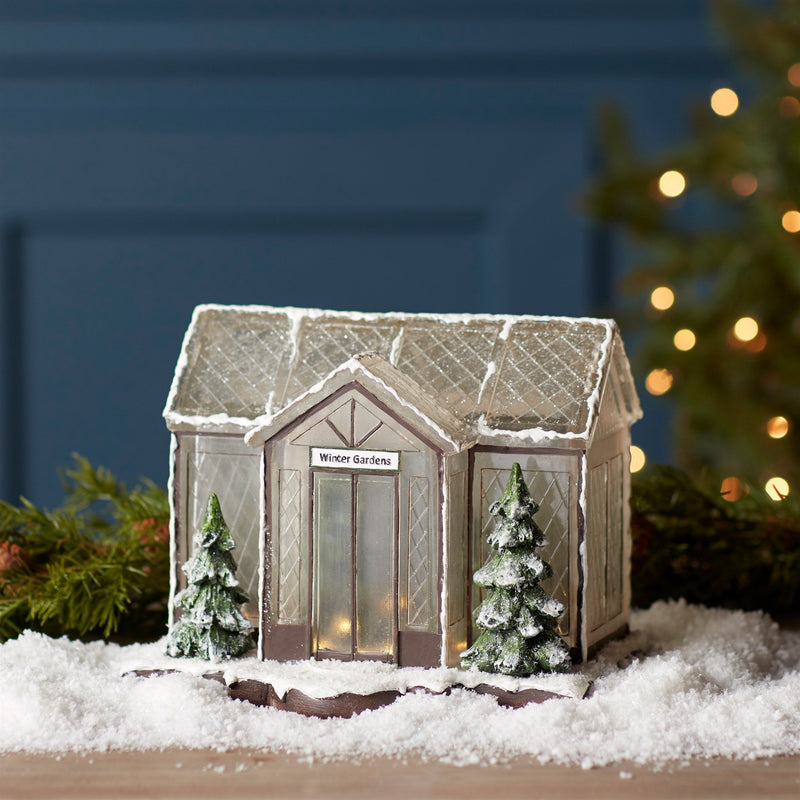 Melrose LED Winter Greenhouse Display 10"L