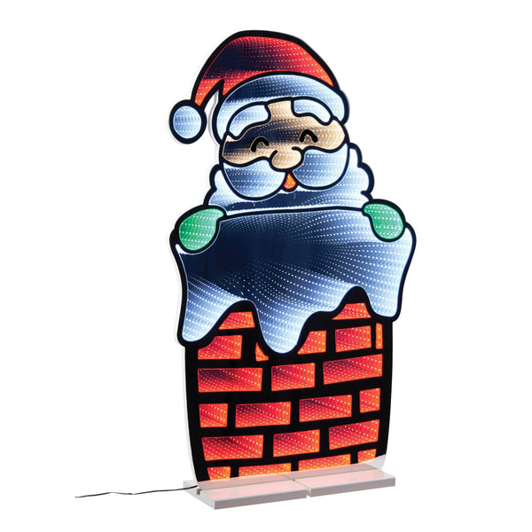 Melrose Santa in Chimney Ekkolight 35"H