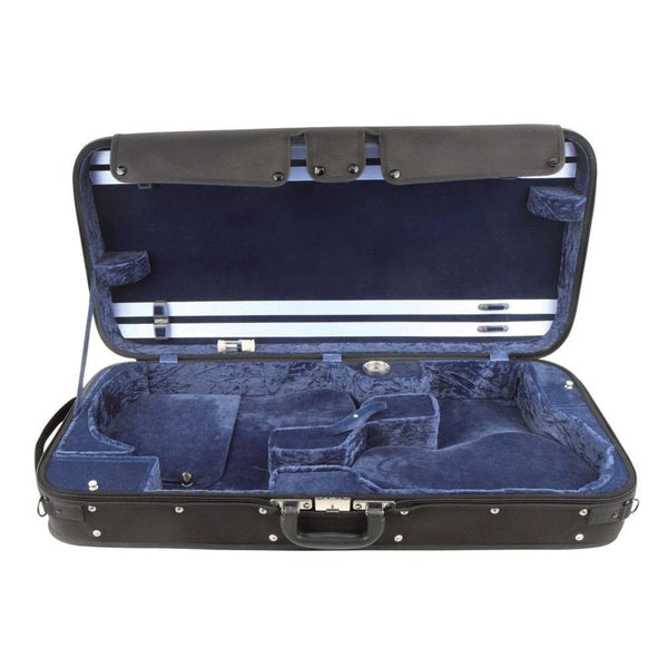 GEWA Maestro Double Case for 4/4 Violin & Viola - Adjustable 36-42.5cm - Black