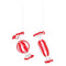 Melrose Glass Peppermint Candy Ornament (Set of 12)