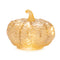 Melrose LED Mercury Glass Pumpkin Decor (Set of 3) Beige Glam & Luxury Glass LED