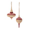 Melrose Oak Wood Top Ornament (Set of 12)