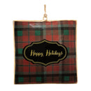 Melrose Plaid Square Ornament (Set of 6)
