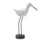 Melrose Carved Wood Sea Bird with Metal Stand (Set of 2)