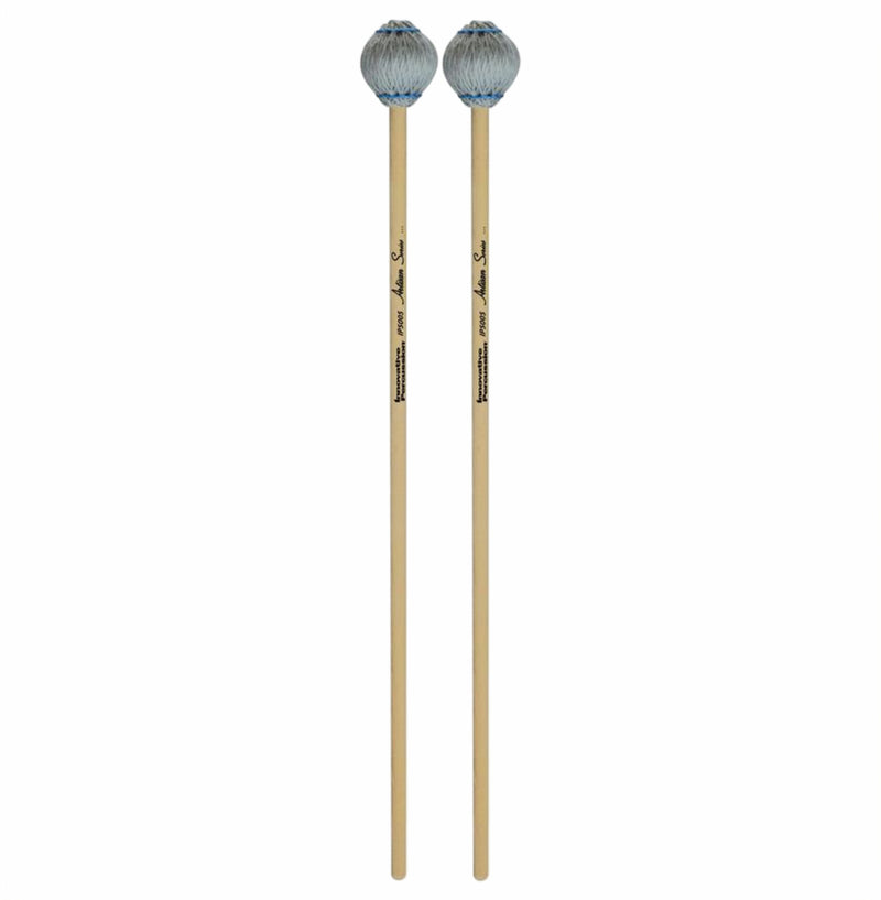 Innovative Percussion Artisan Series Hard Marimba Mallets - Light Gray Yarn