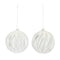 Ribbed Mercury Glass Ball Ornament (Set of 6)