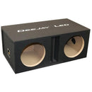 Deejay LED Double 10" Center Port Vented Empty Car Bass Speaker Box