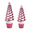 Melrose Glittered Ribbon Candy Tree (Set of 2)