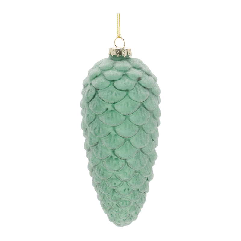 Melrose Frosted Glass Pinecone Ornament (Set of 6)