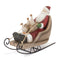 Melrose Farmhouse Santa on Sled Figurine (Set of 2)
