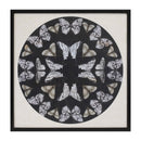 Melrose Framed Butterfly Print 25"SQ Wall Decor, Modern, Plastic