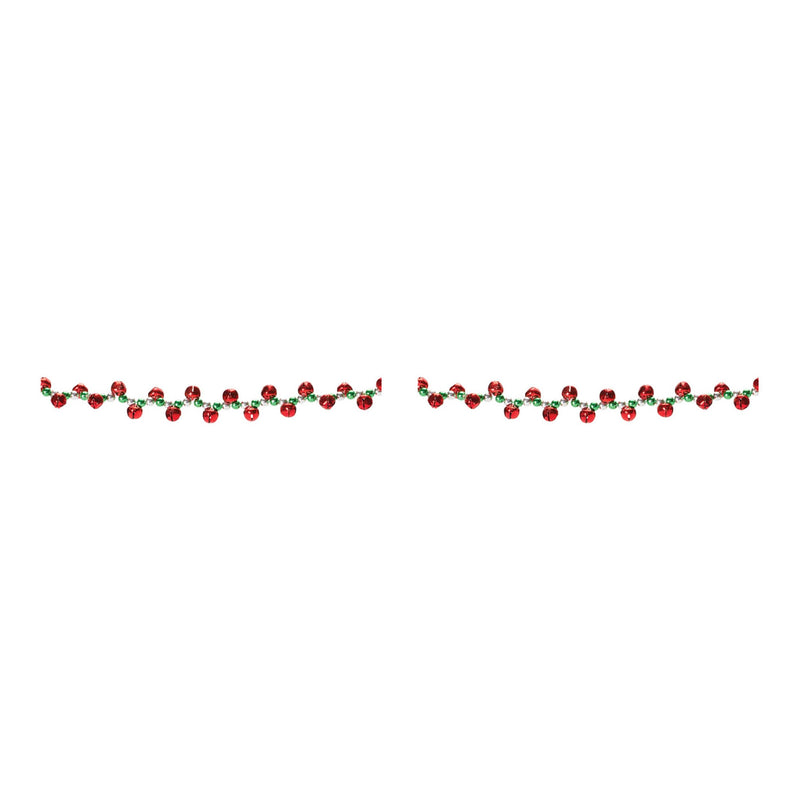 Melrose Sleigh Bell String Garland (Set of 2)