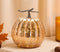Melrose LED Mercury Glass Pumpkin Decor (Set of 2) Multicolor Farmhouse Glass LE