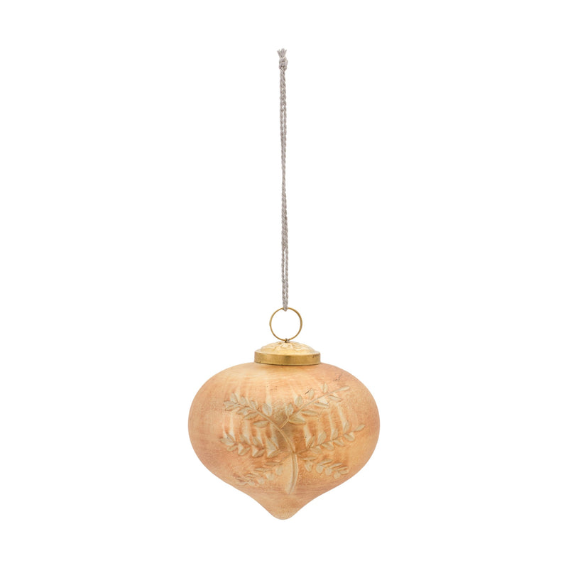 Melrose Etched Mecury Glass Ornament (Set of 6)