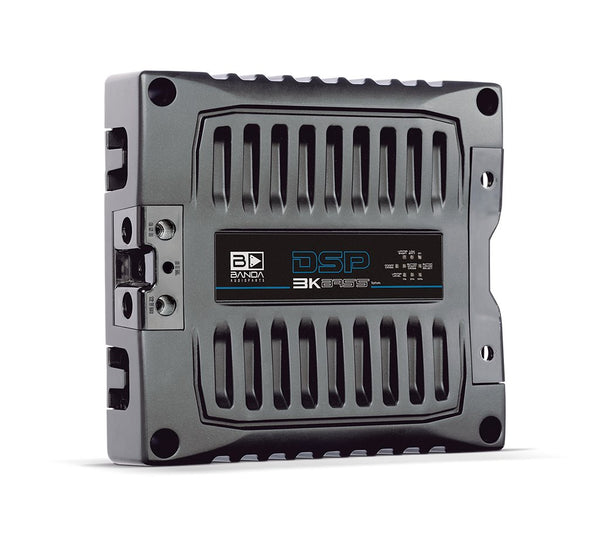 Banda 3000 Watt 1-Ohm Monoblock DSP Bass Car Amplifier - Black