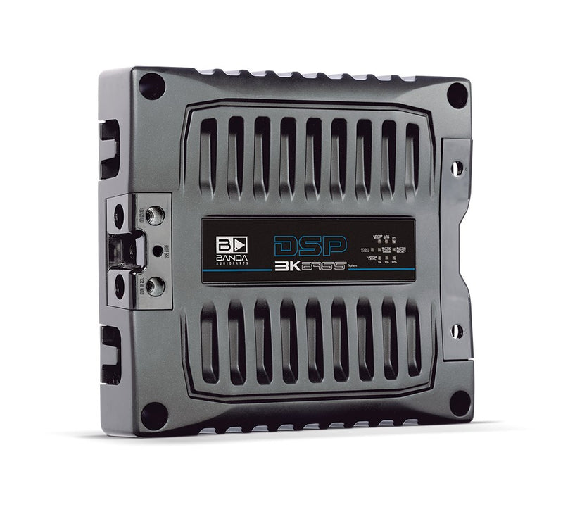 Banda 3000 Watt 1-Ohm Monoblock DSP Bass Car Amplifier - Black