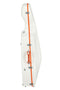 PURE By GEWA Polycarbonate Cello Case - White/Orange