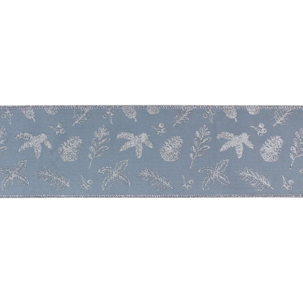 Melrose Botanical Printed Ribbon 4" x 10 yds.
