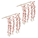 Melrose Hanging Glitter Berry Spray (Set of 2)