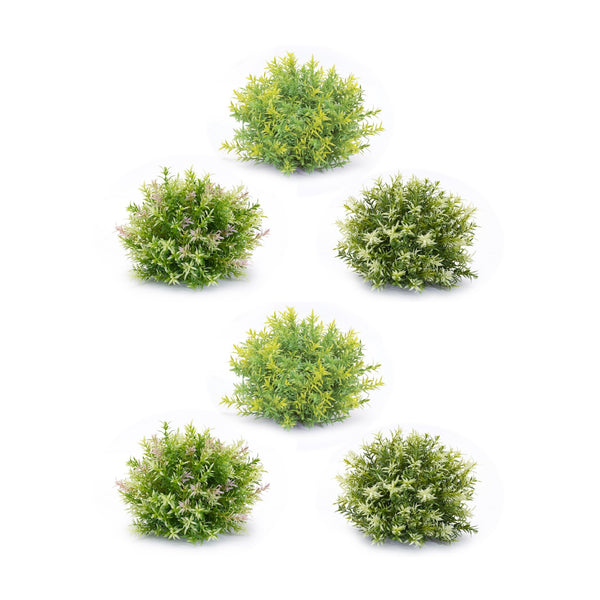 Melrose Varigated Mini Leaf Half Orb (Set of 6)