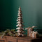 Melrose Gold Flocked Pine Tree 26"H