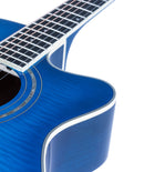 Washburn Festival Mini Jumbo Acoustic-Electric - Transparent Blue – EA15-ATB