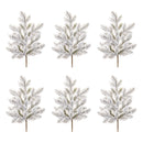 Melrose Flocked Pine Spray (Set of 6)