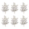 Melrose Flocked Pine Spray (Set of 6)