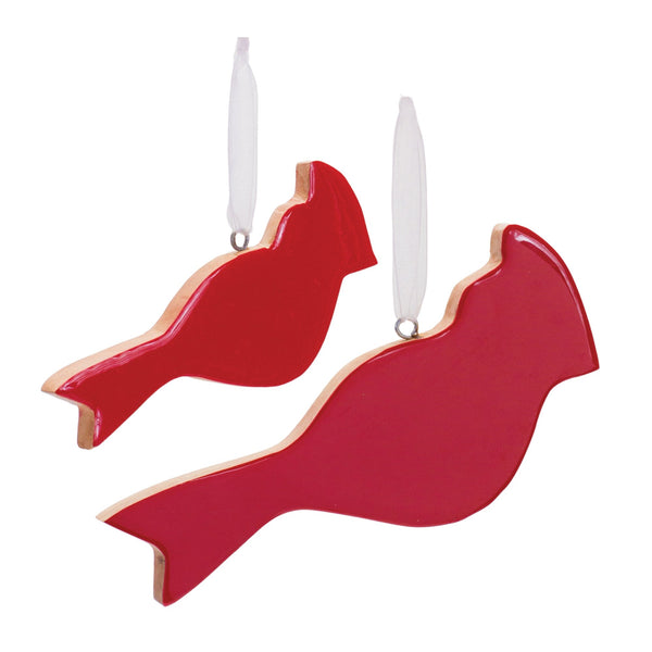 Melrose Glass Cardinal Bird Ornament (Set of 6)