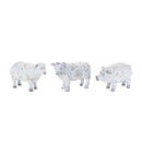 Melrose Distressed Farm Animal Figurine (Set of 3) Multicolor Decor