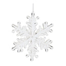 Melrose Clear Acrylic Snowflake Oranment (Set of 12)