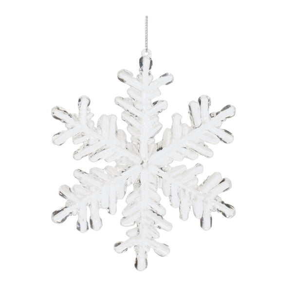 Melrose Clear Acrylic Snowflake Oranment (Set of 12)