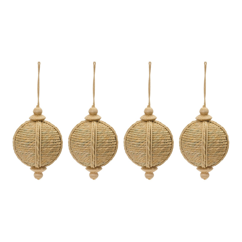 Melrose Jute Onion Ornament (Set of 4)