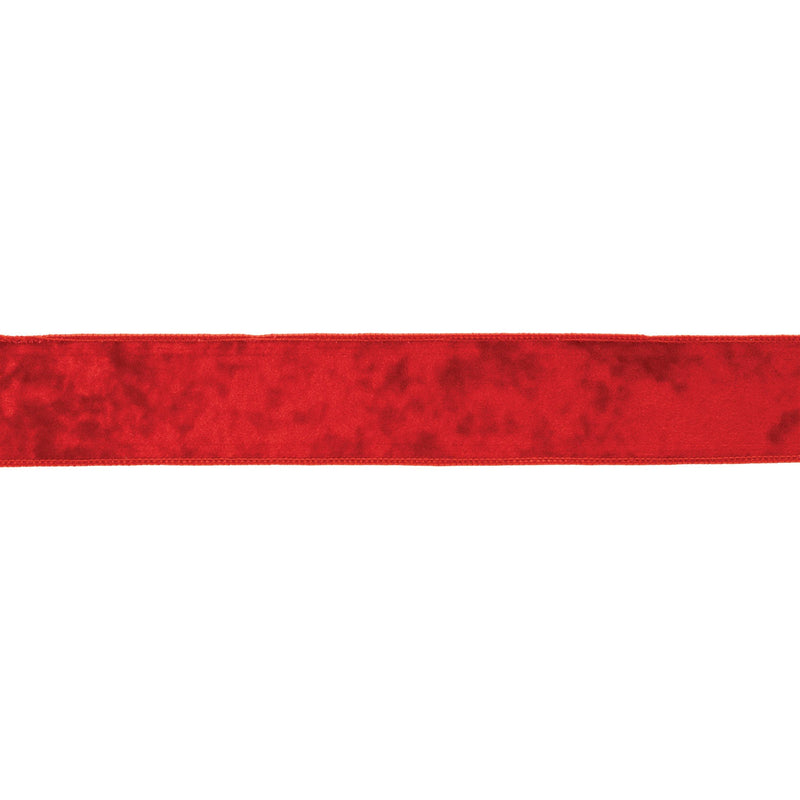 Melrose Red Wired Ribbon 2.5" x 10 Yds.